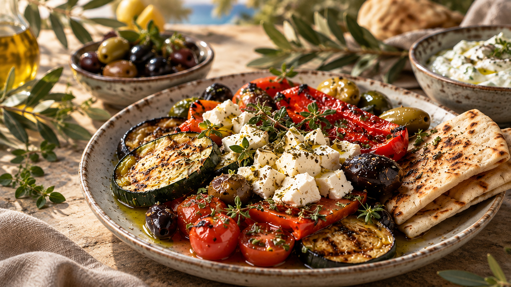 Mediterrane Spezialitäten im Restaurant KOS